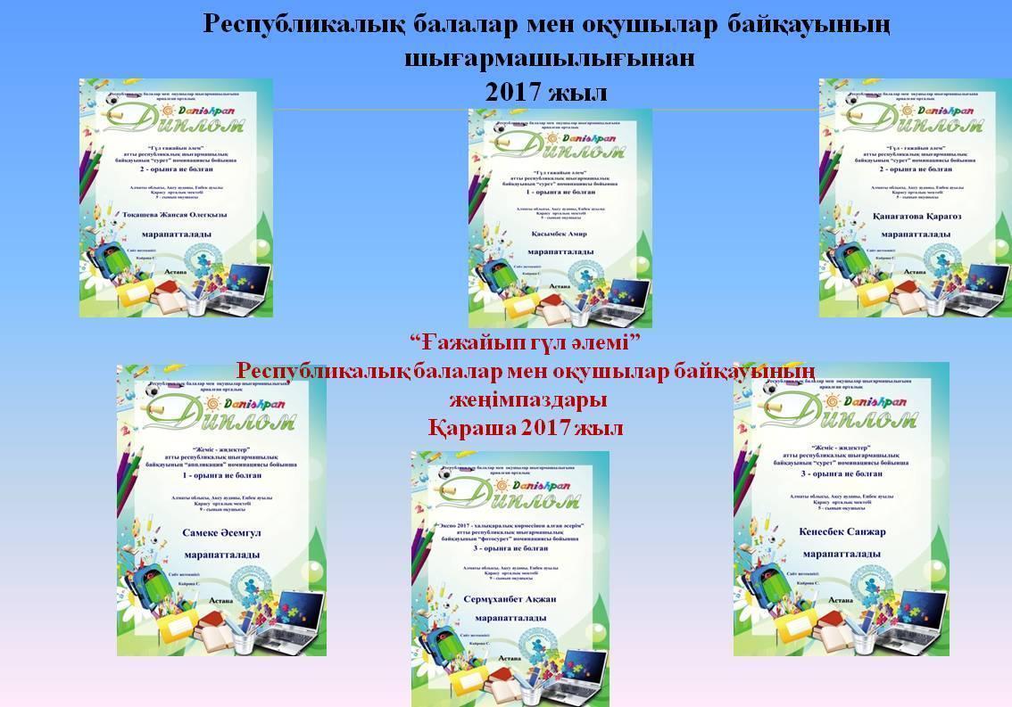 Дарынды оқушылармен жұмыс